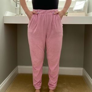 ZARA Pink Terrycloth Sweatpants / Joggers
